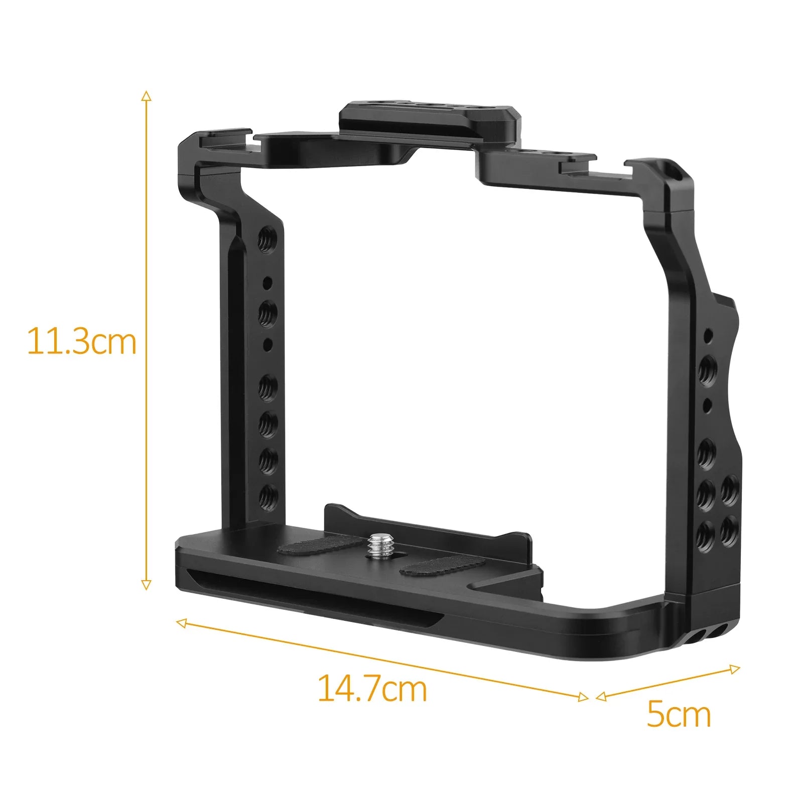 with Mounts A7S Shoe Cold for III/ A7R Video A7R Andoer Alloy II A7IV/ Cage Dual Aluminum Threads Numerous 14 A7II/ II/ A7III/ Replacement Cage Inch Sony