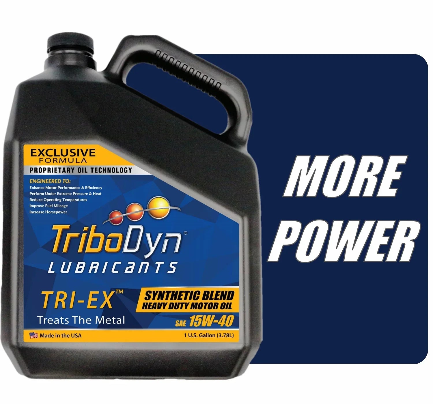 Bottle 15W40 Gallon - Diesel TriboDyn TRI-EX Blend Synthetic Oil