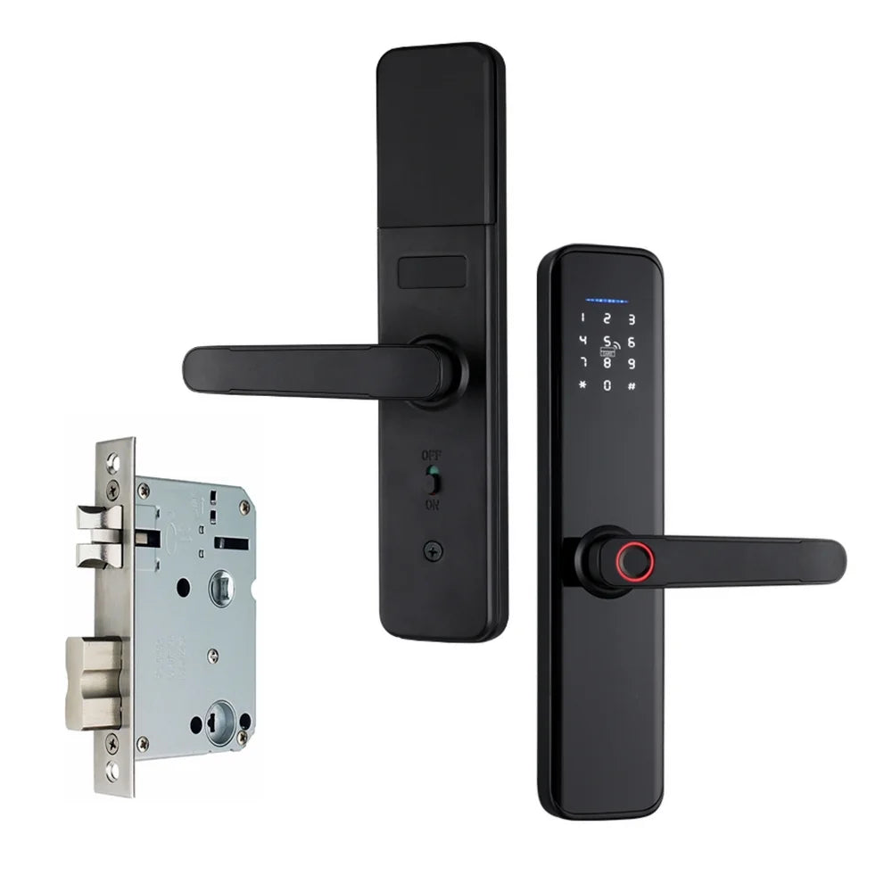 WAFU Tuya Lock,Smart Compatible OWSOO Compatible Compatible APP Key Lock dsfen Deadbolt Door Lock Intelligent Door APP