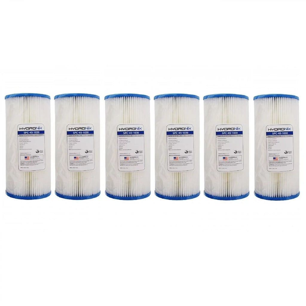 x Water & Compatible Filter R30-BB micron - Pleated 10 RS6 SPC-45-1030 Reusable Washable Pack) (6 30 Sediment 4.5