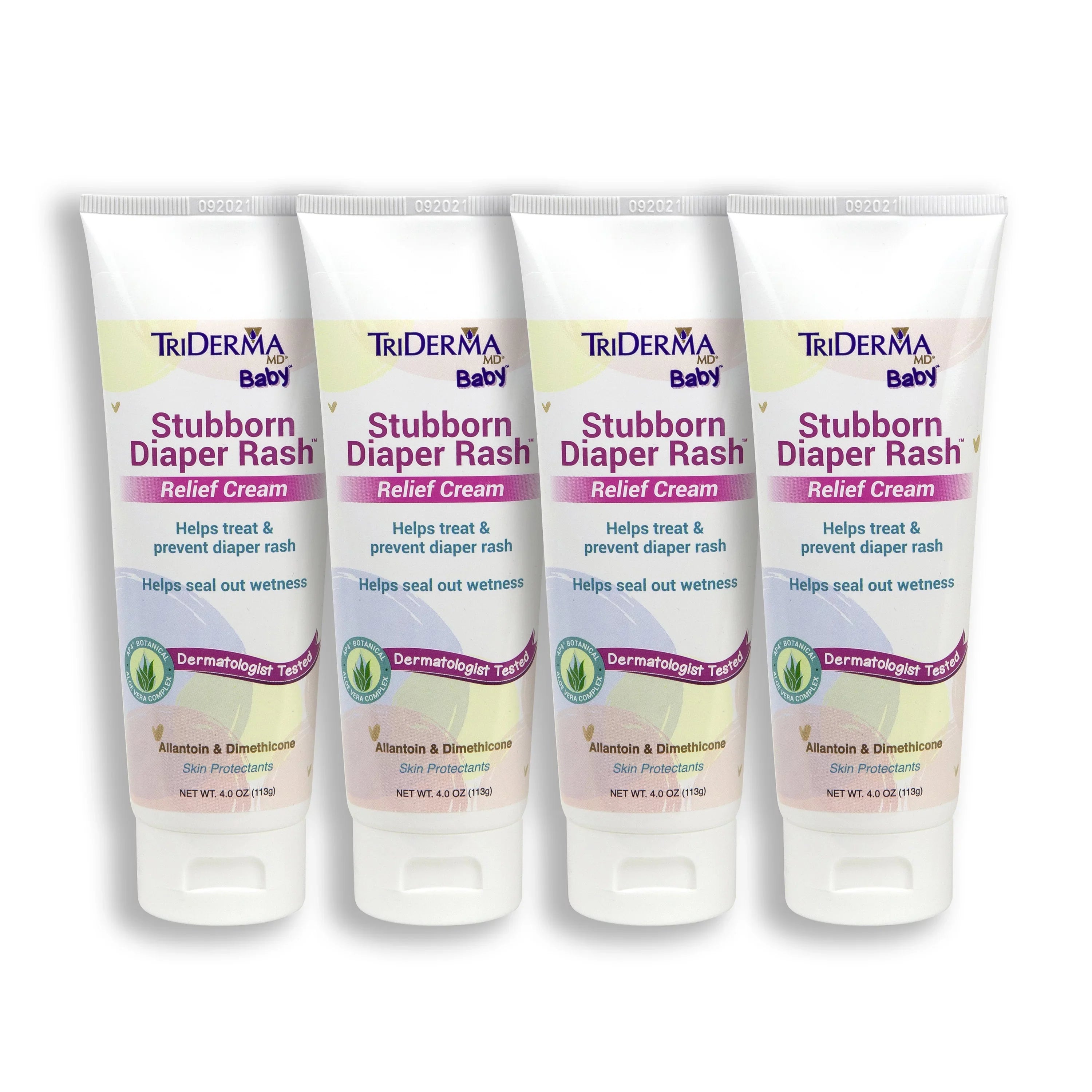TriDerma Everyday for 4 Stubborn Hard-to-Heal Healing Cream, and Diaper tube, MD 4 Cream oz Diaper Bundle Soothing Rash Diaper Rash, Pack Baby