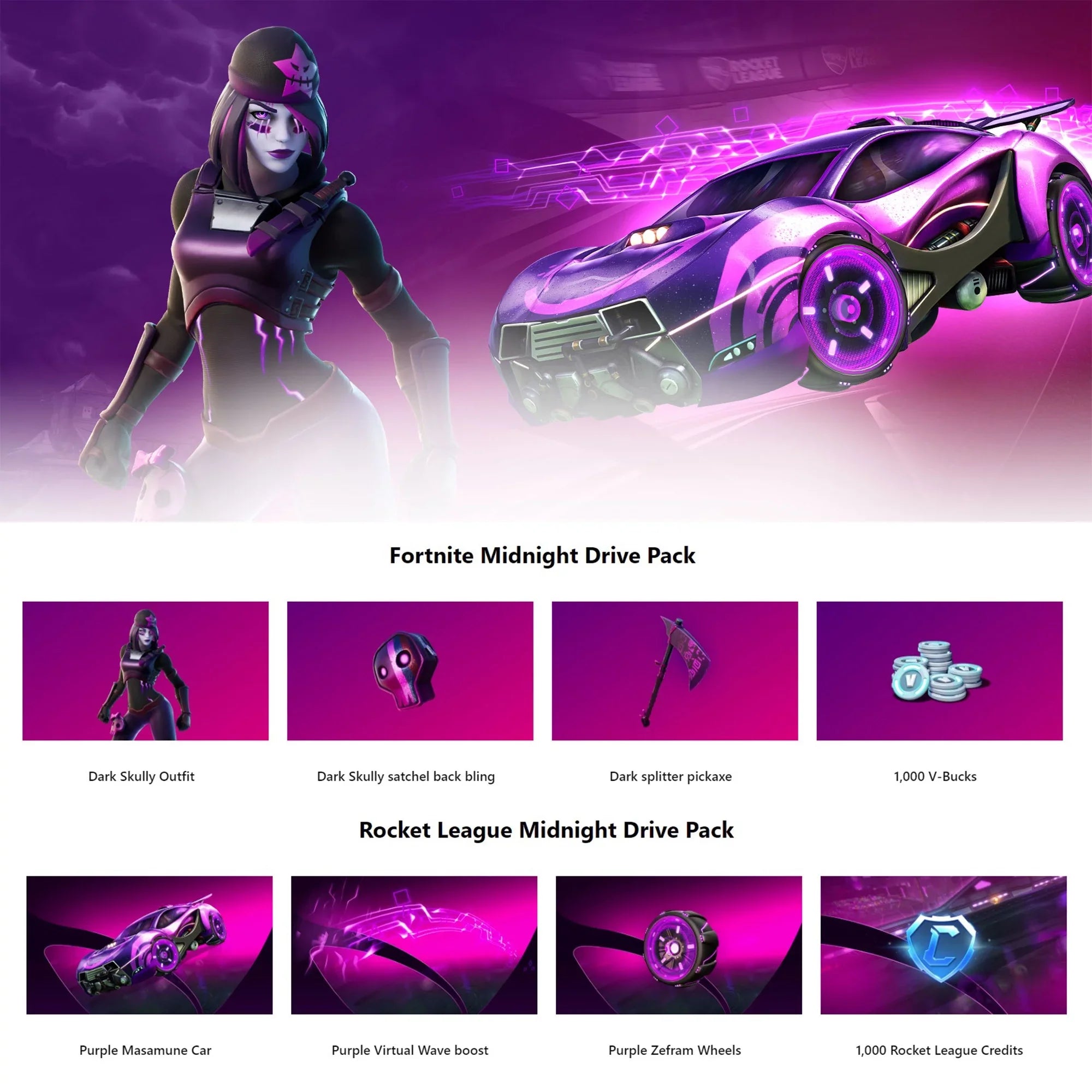 Rocket Pack Xbox Microsoft Bundle Drive & Midnight Waypoint Overwatch League Pack Fortnite S with 2 Series
