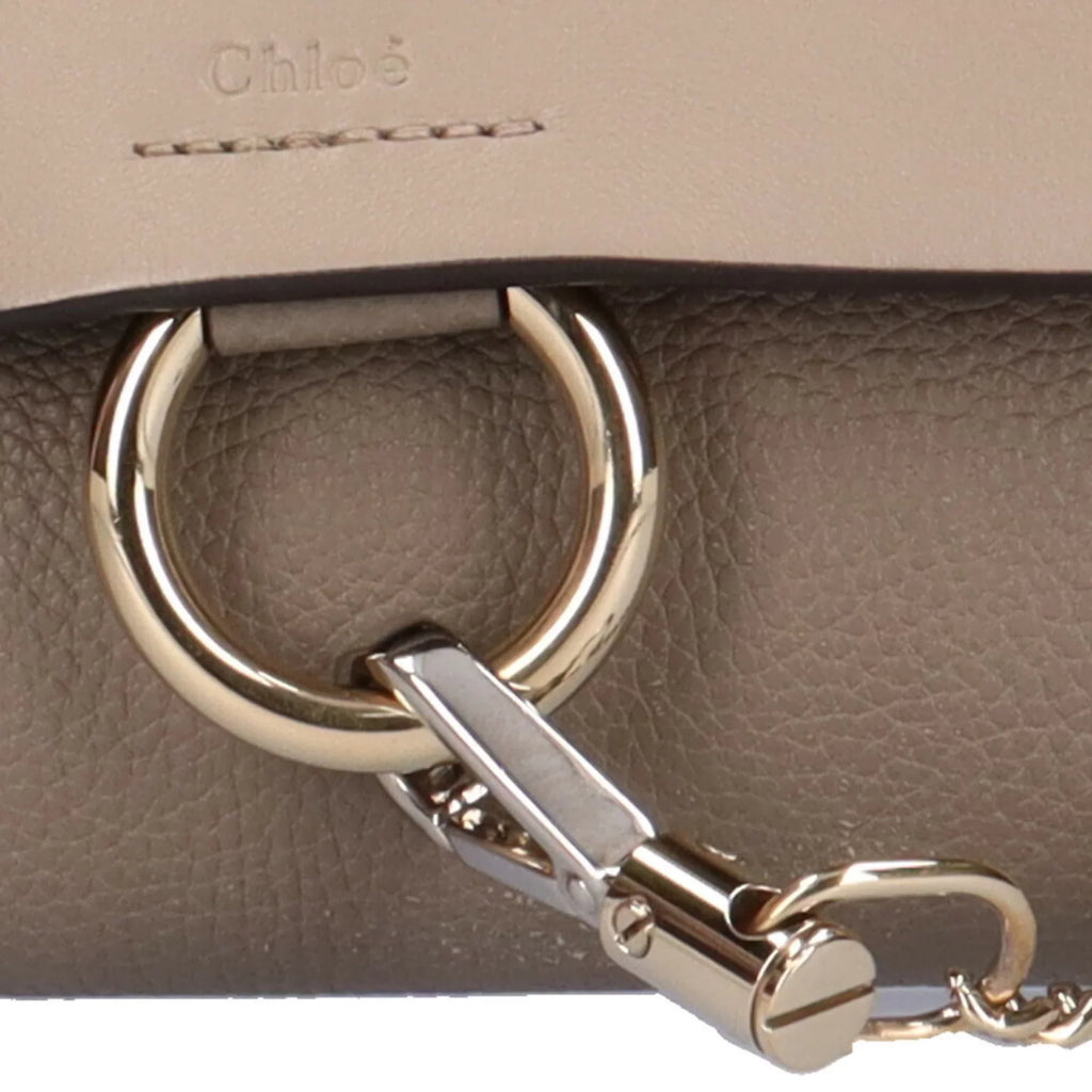 Chloé (Fair) gray leather Chloe bag Pre-Owned shoulder Faye ladies