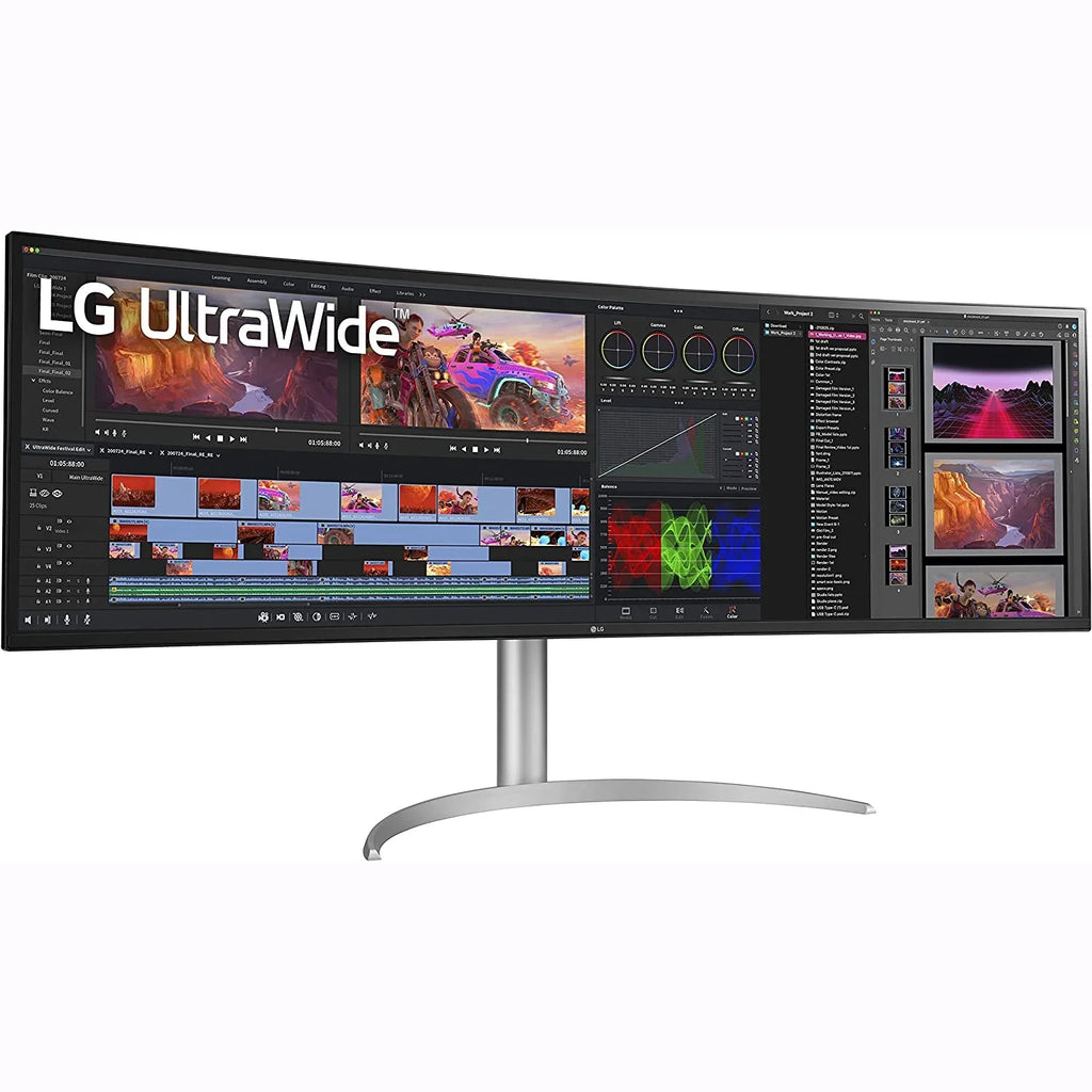32:9 Tilt/Height/Swivel Monitor, 49WQ95C-W and (5120 Box USB IPS FreeSync G-SYNC LG Premium 49" Compatible Type-C, Open DQHD x Nano AMD Pro, Curved NVIDIA & Adjustable HDMI 2.1 UltraWide 1440)