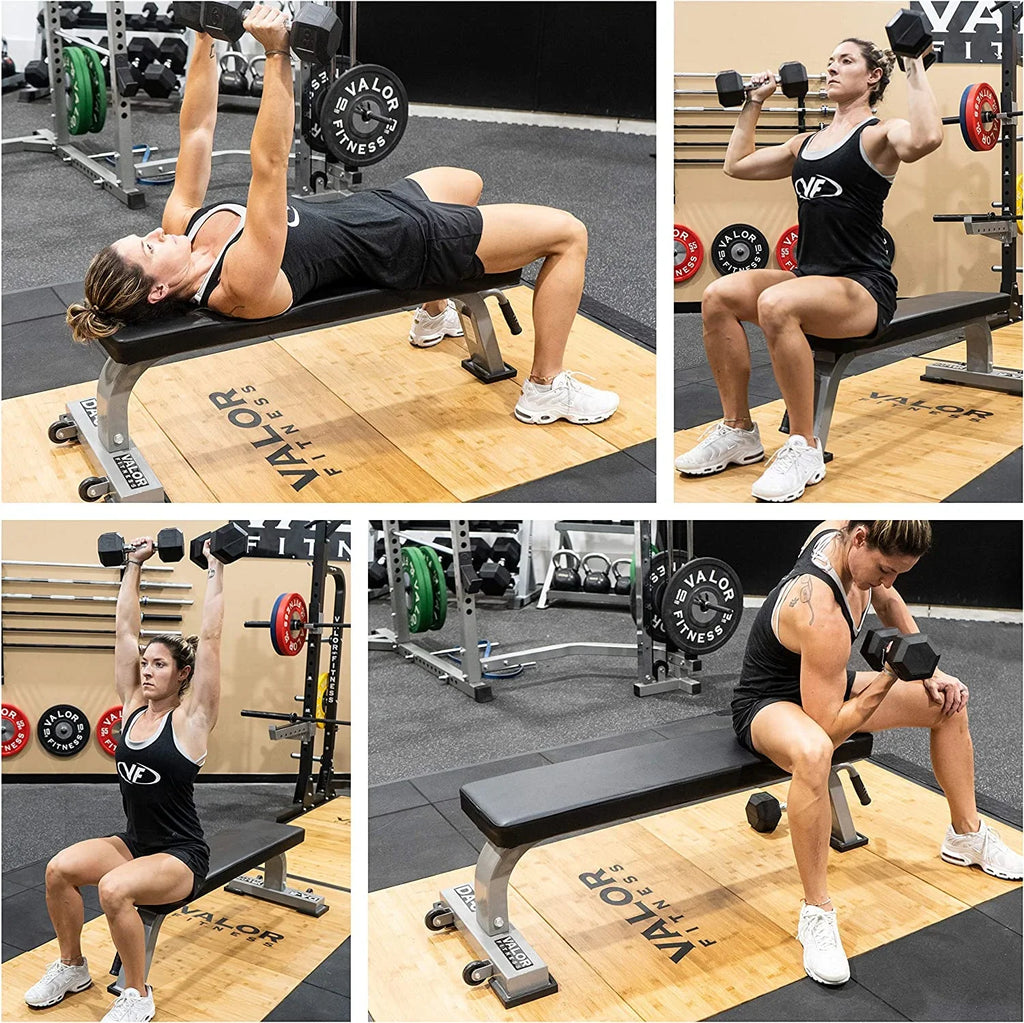 Padding - Flat Weight Steel Density Gym Workout Frame For With Benches Bench Solid Great Home Or - Bench Flat And High
