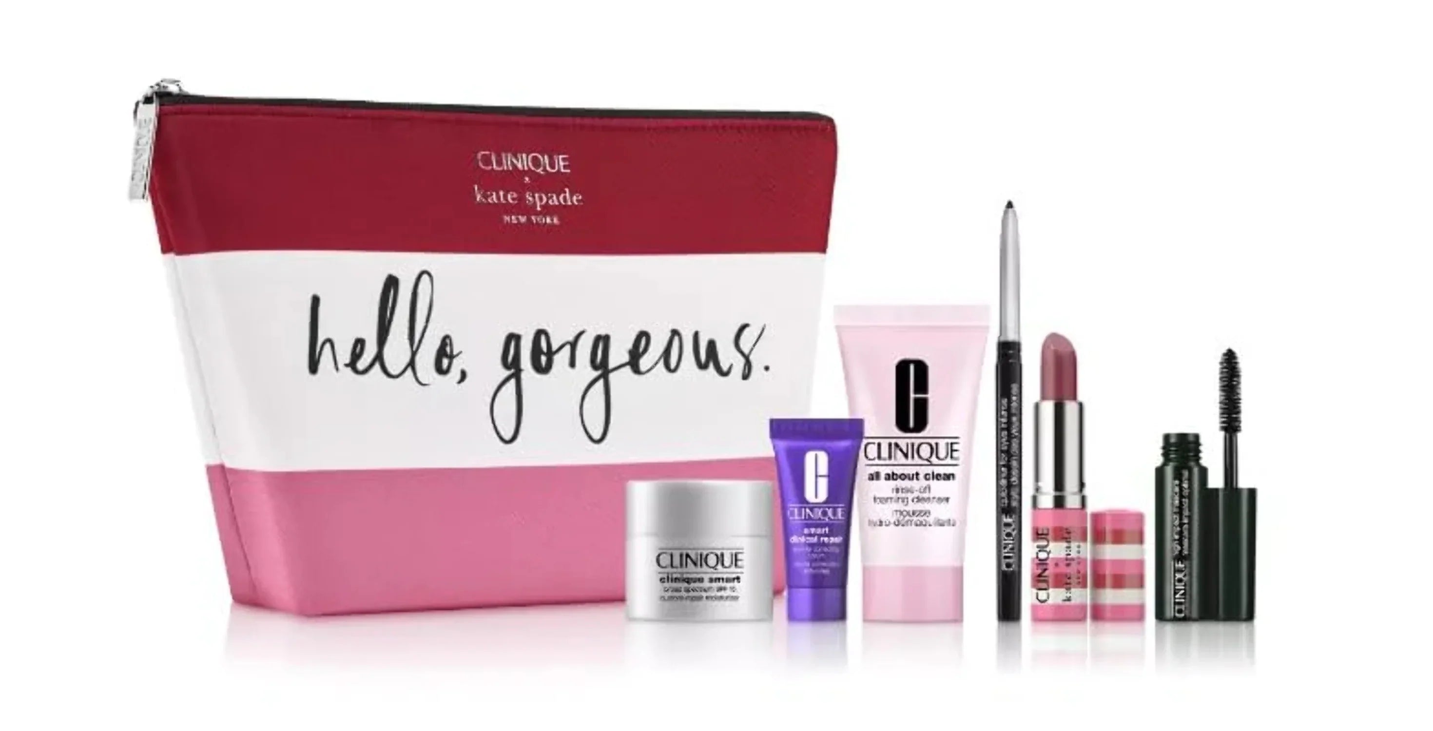 7pcs Love Correcting Serum SPF 15 Skincare Custom-Repair Stars De-Aging Wrinkle Clinique Set Broad and Moisturizer, Pop Gift Makeup with Smart Clinique Lipstick Super