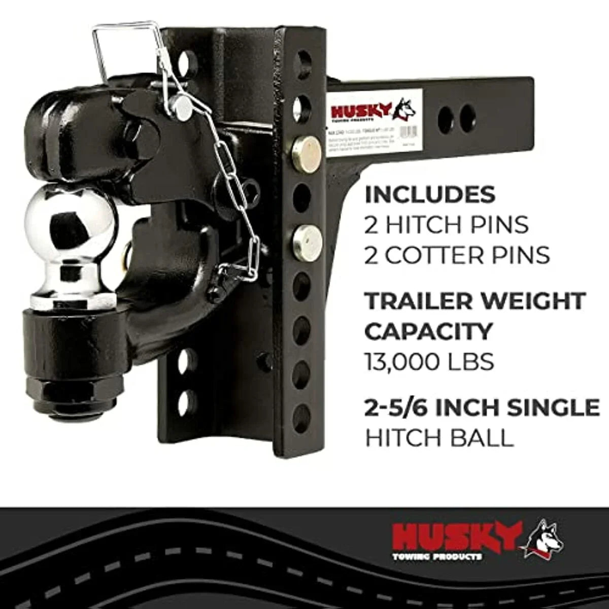 HITCH One-Mount 33110 ACCESSORIES RECEIVER Towing Husky Hook Pintle