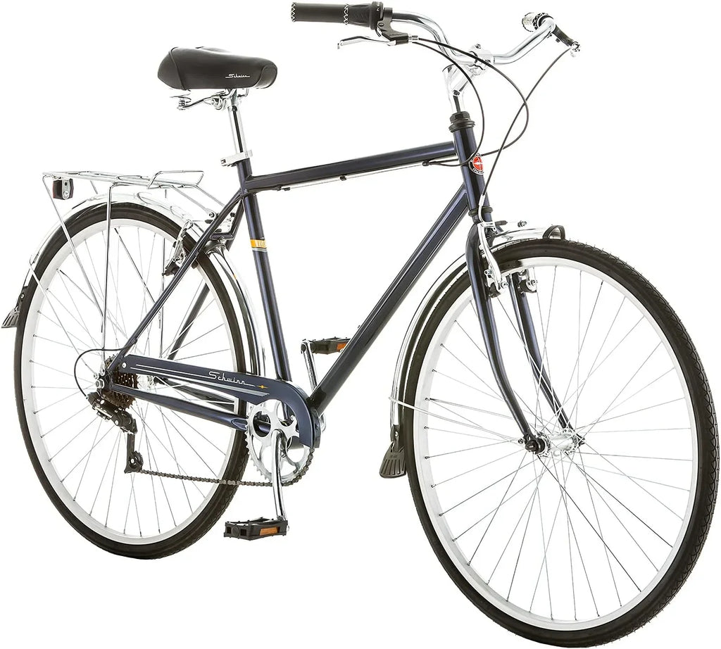 Bike Hybrid 18" Box 7-Speed - 700C BLUE Wayfarer Wheels Open S4032EAZ Schwinn Drivetrain