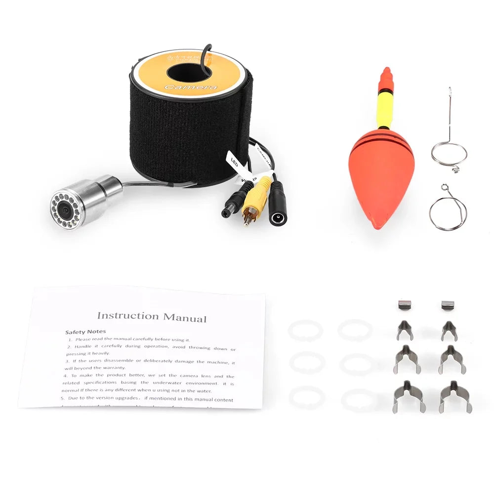 15m30m50m Boat Fish 1200TVL with Cable Shape Vision LEDs Accessories Night Ice 12 Fishing Fishing Tomshoo Waterproof Underwater