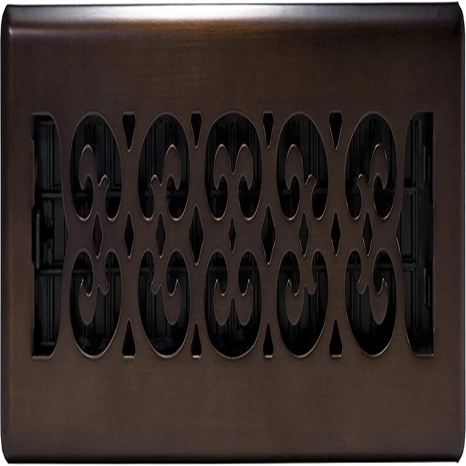 Finish Floor Rubbed Register, Bronze