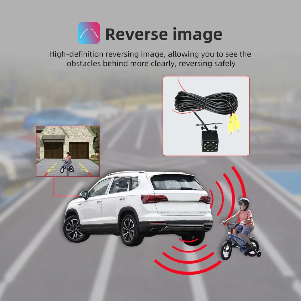 Andriod Wireless Apple for JMANCE Toyota Support 2011-2014 Stereo CarPlay Android Backup 10 with Camera Auto Car Sienna
