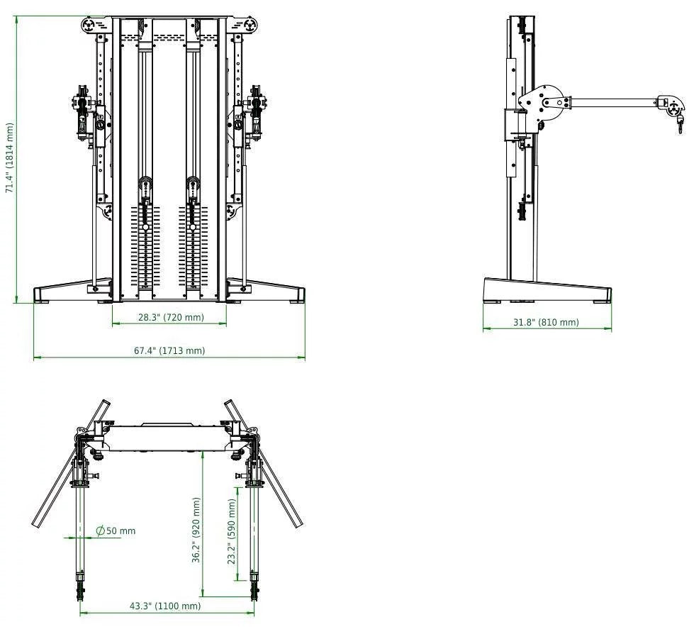 (New) Cable Dual Fitness Newport French Cross