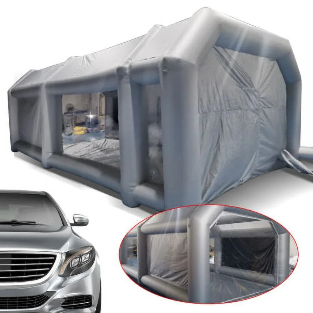 Paint 28x15x10FT Tent Portable Cabin Filter Booth Car Air Inflatable Spray