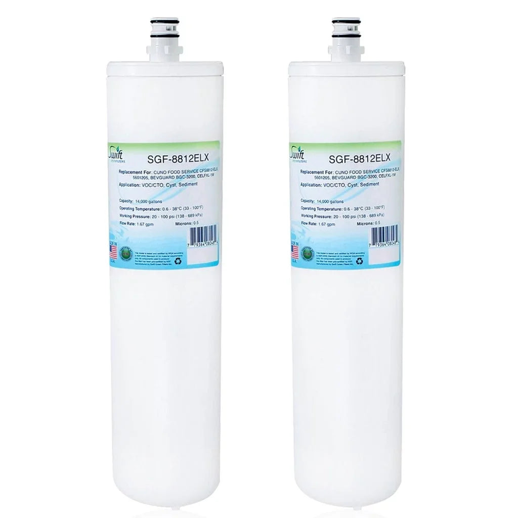 , CELFXL-1M for of Compatible in 2) Made (Pack Filter Green Filters SGF-8812ELX 5601205, CFS8812-ELX, Commercial Swift BGC-3200, USA BEVGUARD Water