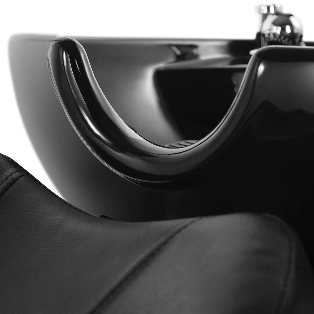 Spa hand Black w/Ceramic Pedal Bowl,Sink, Chair Foot Beauty Backwash Barber Artist Shampoo Salon