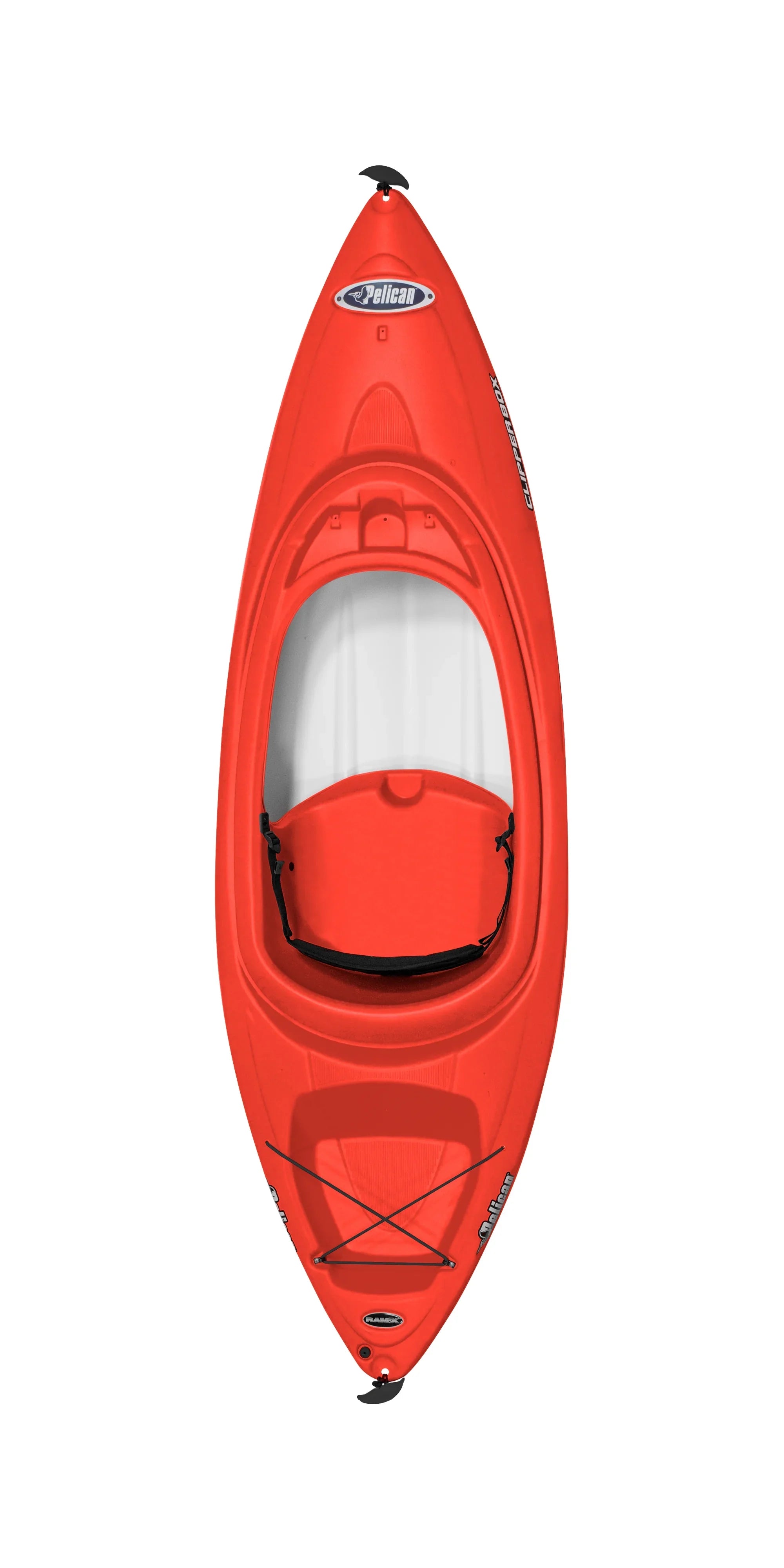 '- 8ft One Kayak- Royal Blue Clipper Sit-in Pelican & with - Red Person 80X Recreational & Paddle