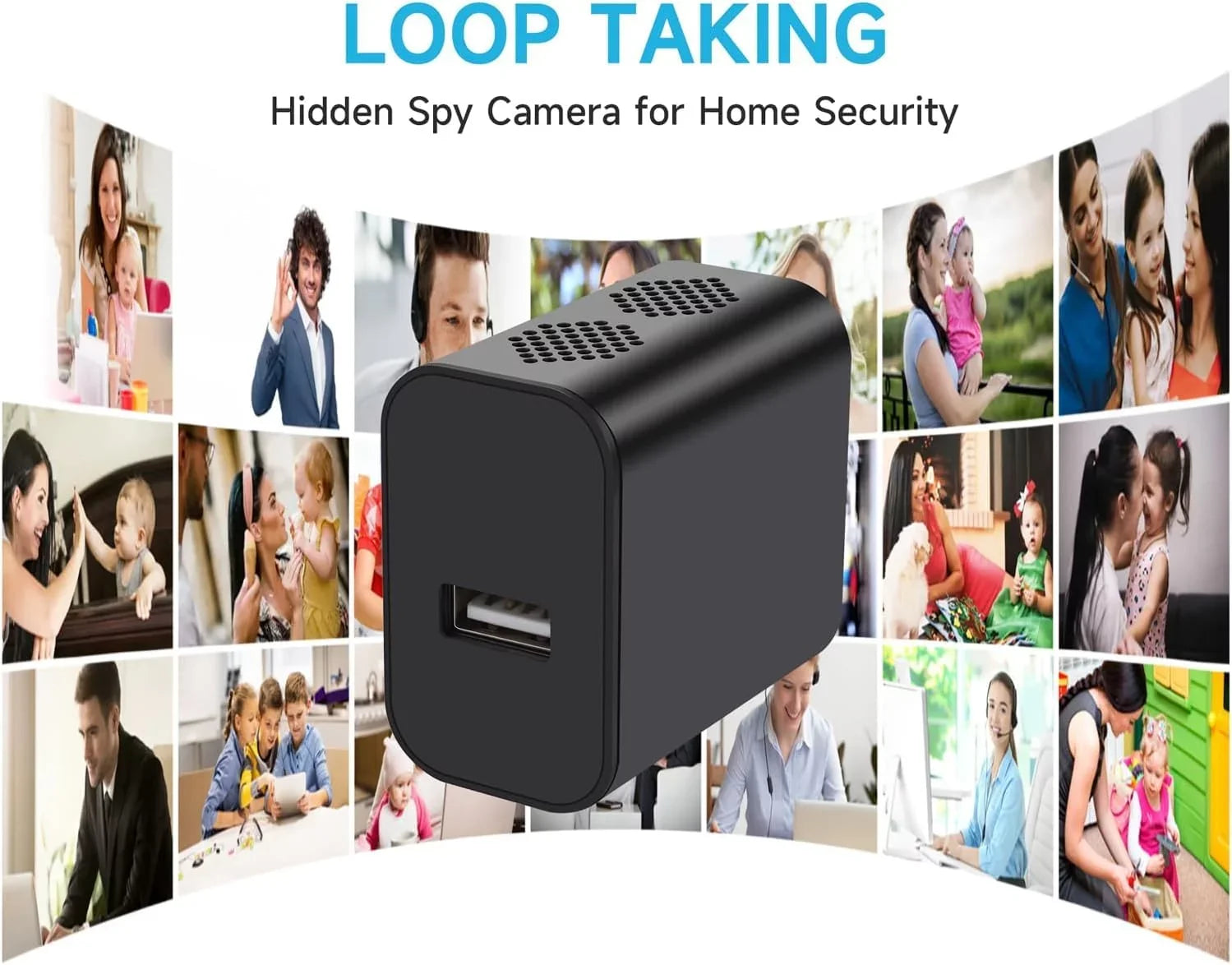 Detection,Nanny Cam Camera Vision with Motion Portable and 64GB 1080P Camera Home Night