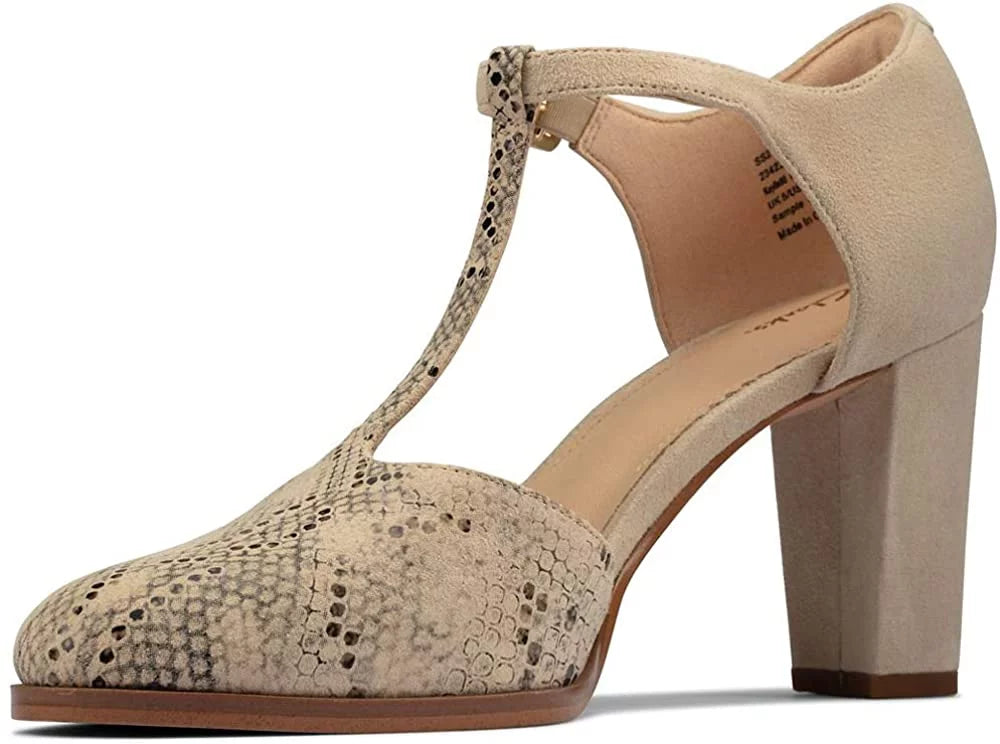 Women Snake Taupe Combi CLARKS 26156390 Women Adult 6.5
