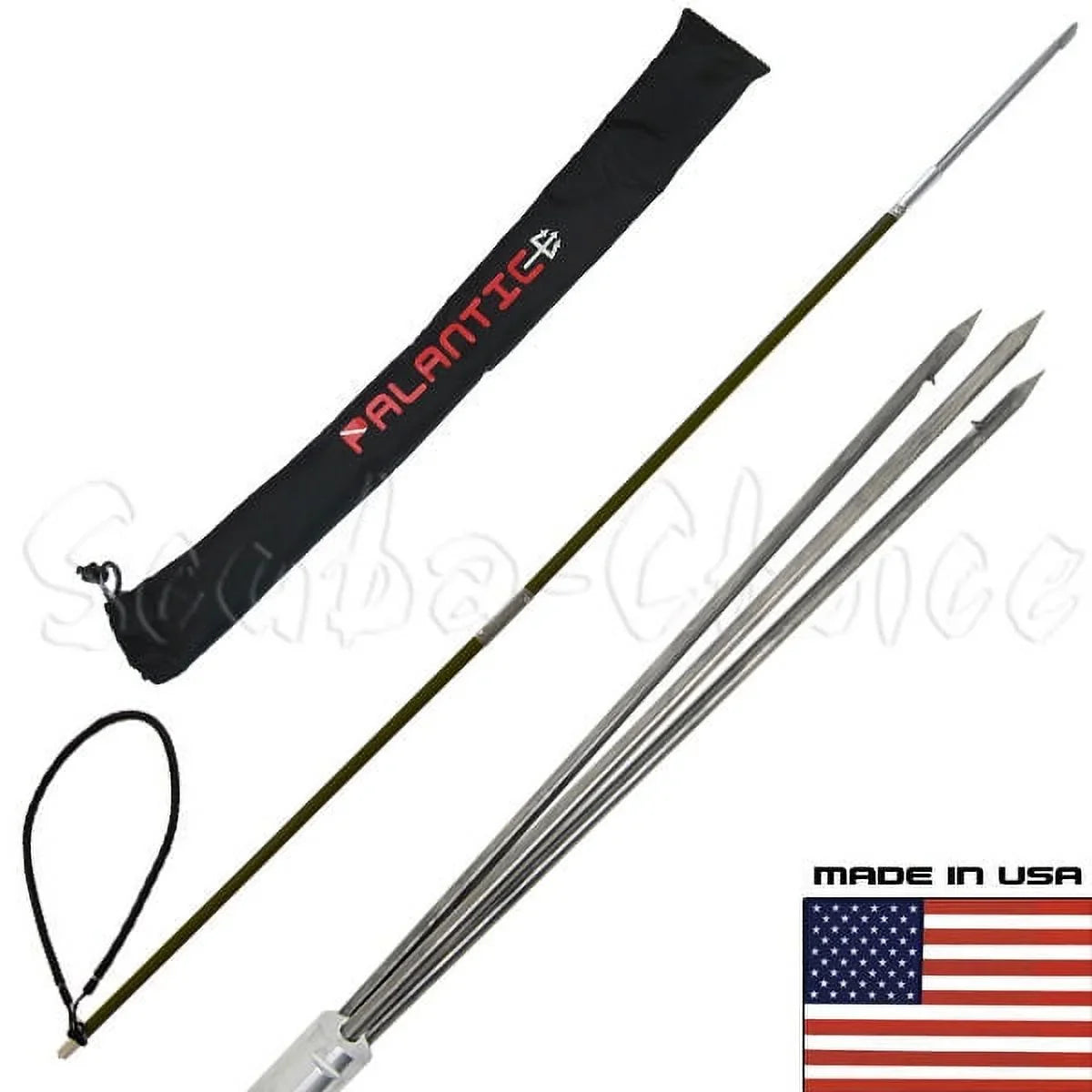 Prong CARBON & Travel Spearfishing Bag Two-Piece 5' Paralyzer Spear 3 Pole FIBER