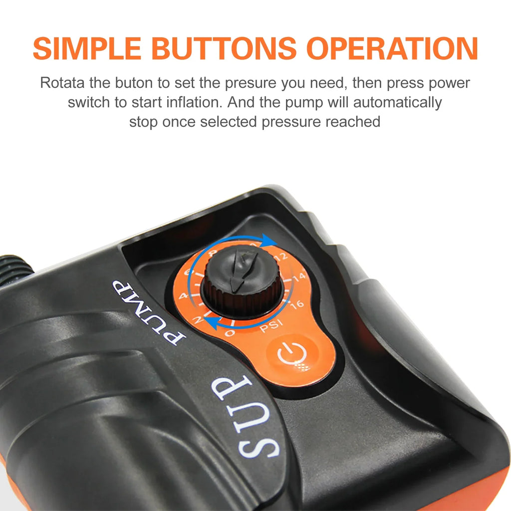 6 Electric Inflatables Nozzles Boats Exclusive Pump with for PSI Inflation 16 and Air Dcenta