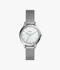 Mesh Women's BQ3390 Stainless Smoke Steel Laney Three-Hand Fossil Watch