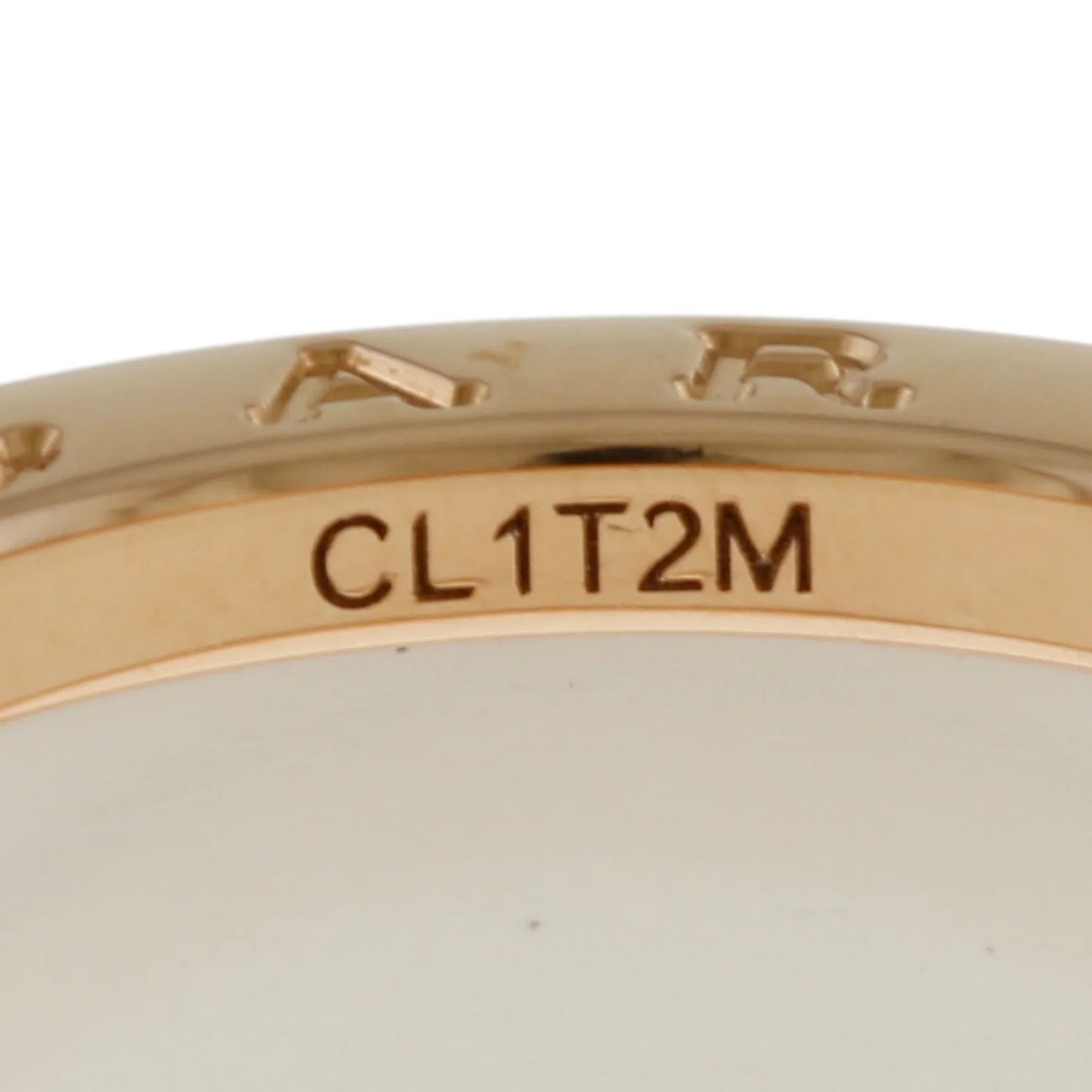 10 B-zero.1 BVLGARI No. Zero (Good) One B Band 18K Ceramic Pre-Owned Women's White Bvlgari 4 Ring
