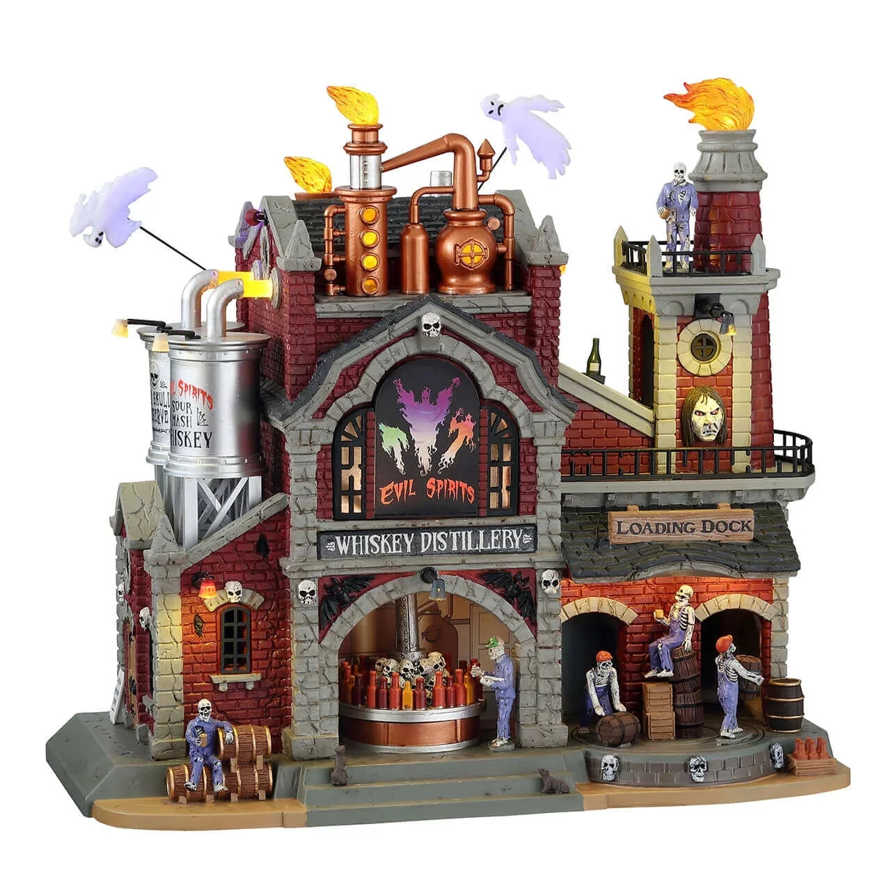 Adaptor Collection Village Distillery, Whiskey With Evil 4.5V Spirits Lemax #15723