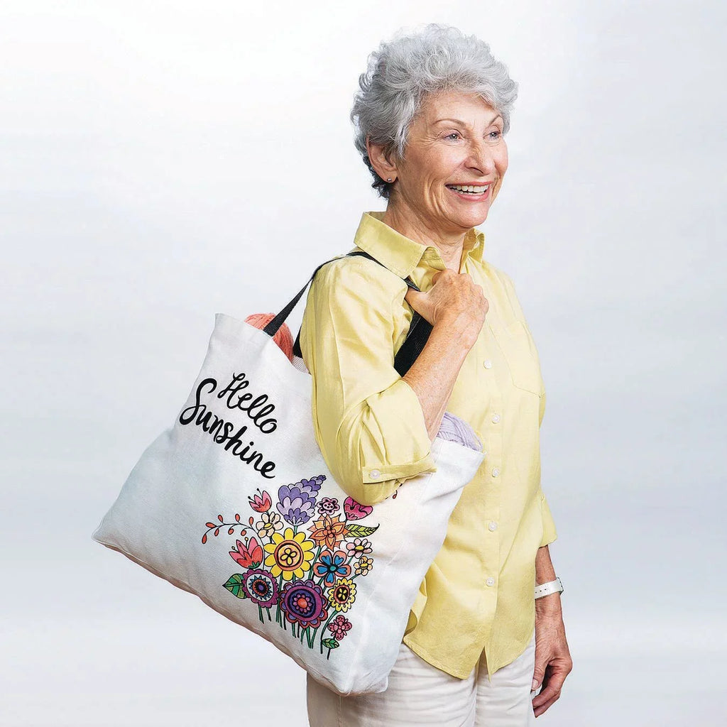 Velvet Hello Bag Sunshine 12) Tote of (Pack Art