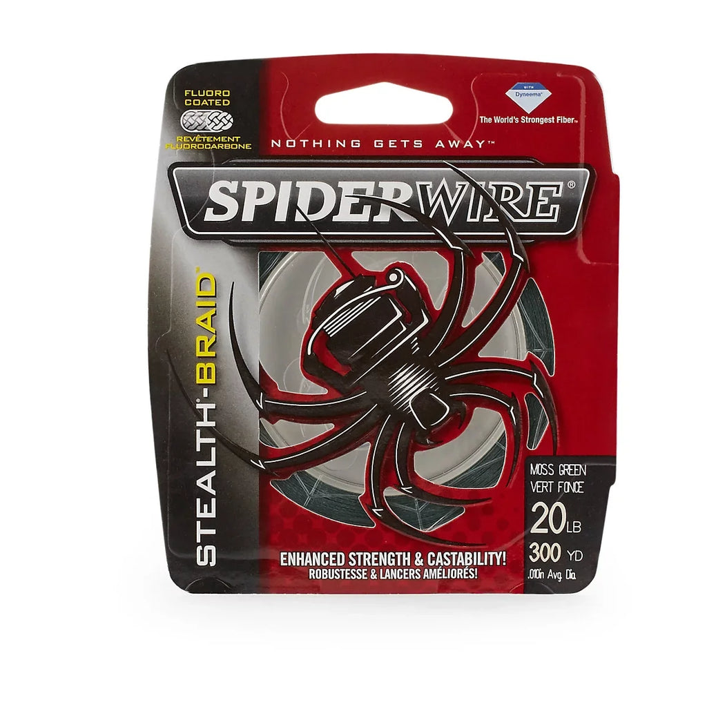 Stealth Superline, SpiderWire Green, 300yd Moss 8lb
