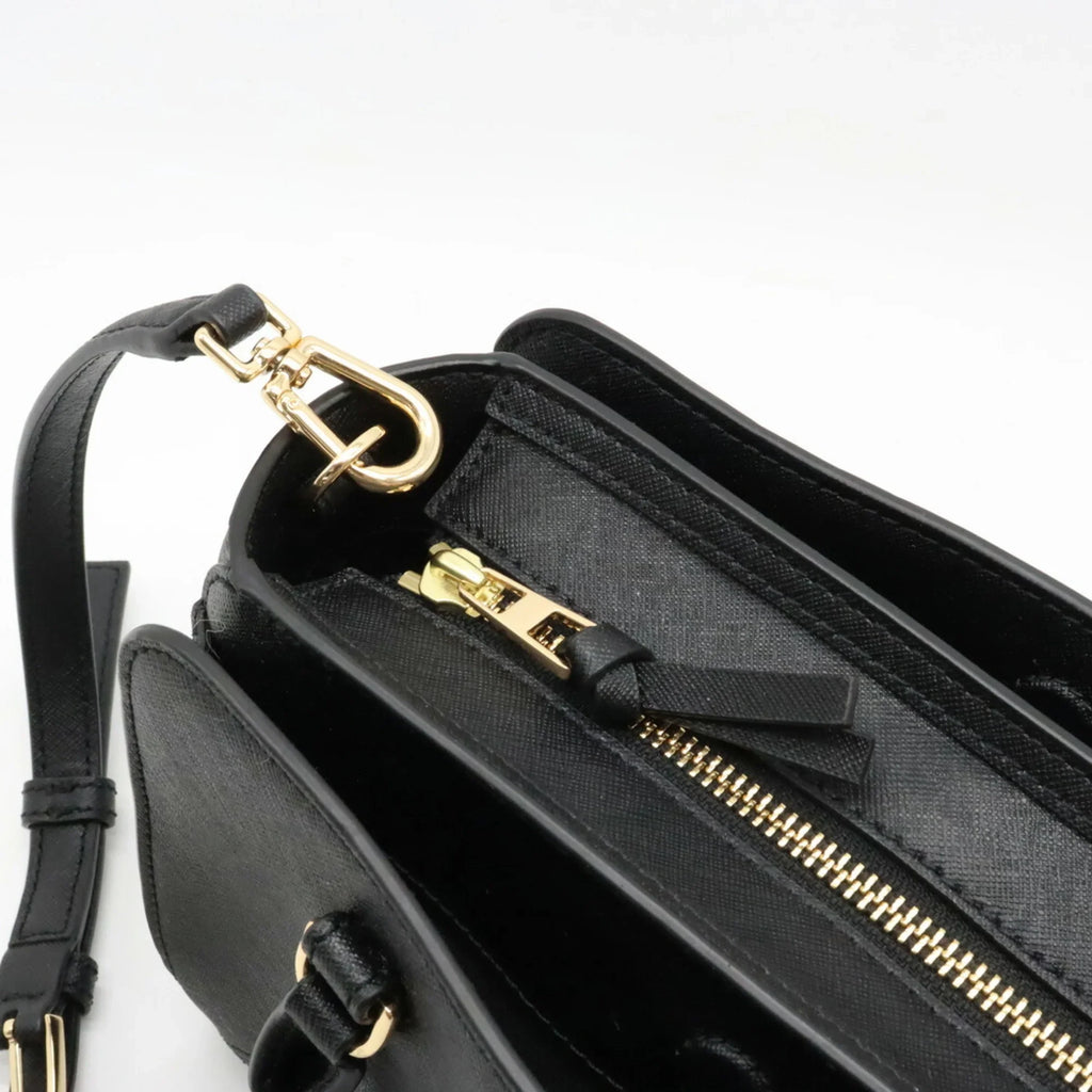 (Like Tory Black Pre-Owned Shoulder Bag New) Handbag Leather Burch BURCH TORY