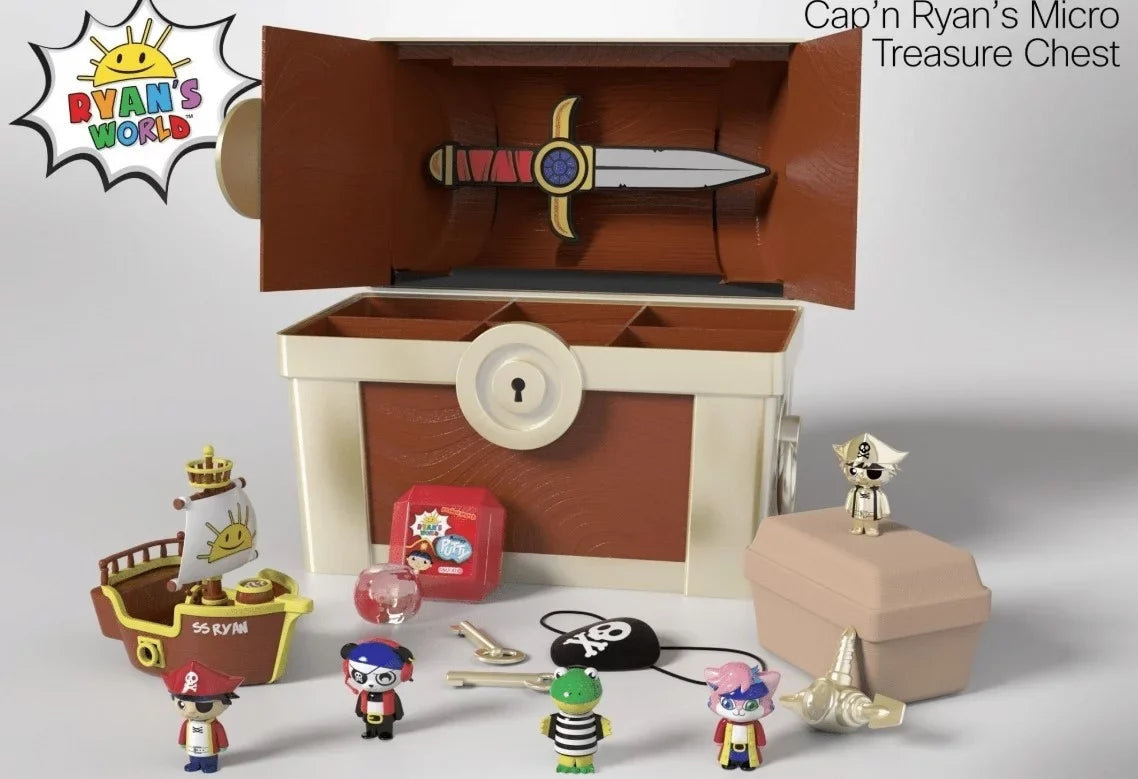 Mystery Micro Treasure Toy Ryan`s Ryans World Cap`n Chest