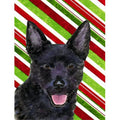 House Flag Holiday Australian Candy Kelpie Treasures Size Canvas- Carolines Cane Christmas