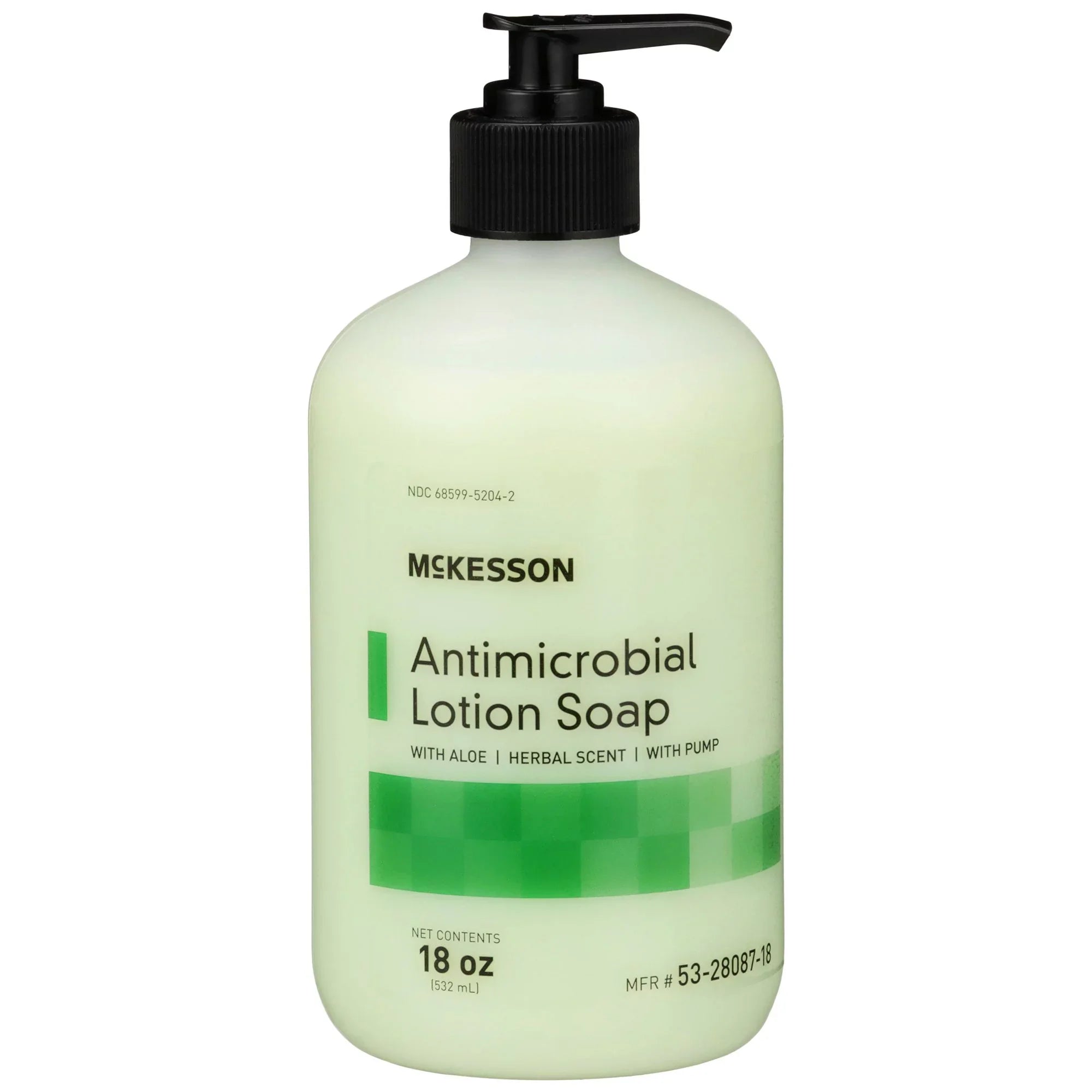 '- Antimicrobial Lotion oz, 12 with Aloe Scent, Herbal Hand Ct 18 Soap McKesson