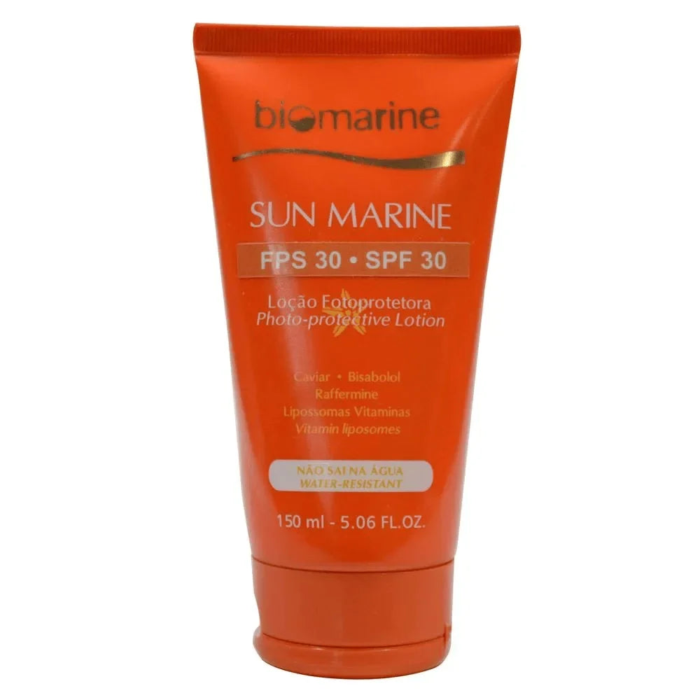 Sunblock 150ml Sun Marine / 30 Biomarine oz 5.06 Water-Resistant SPF fl.