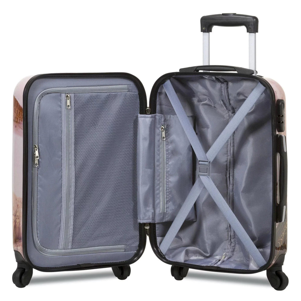 3-Piece Traveler Spinner Paris Set Hardside Luggage Collection World