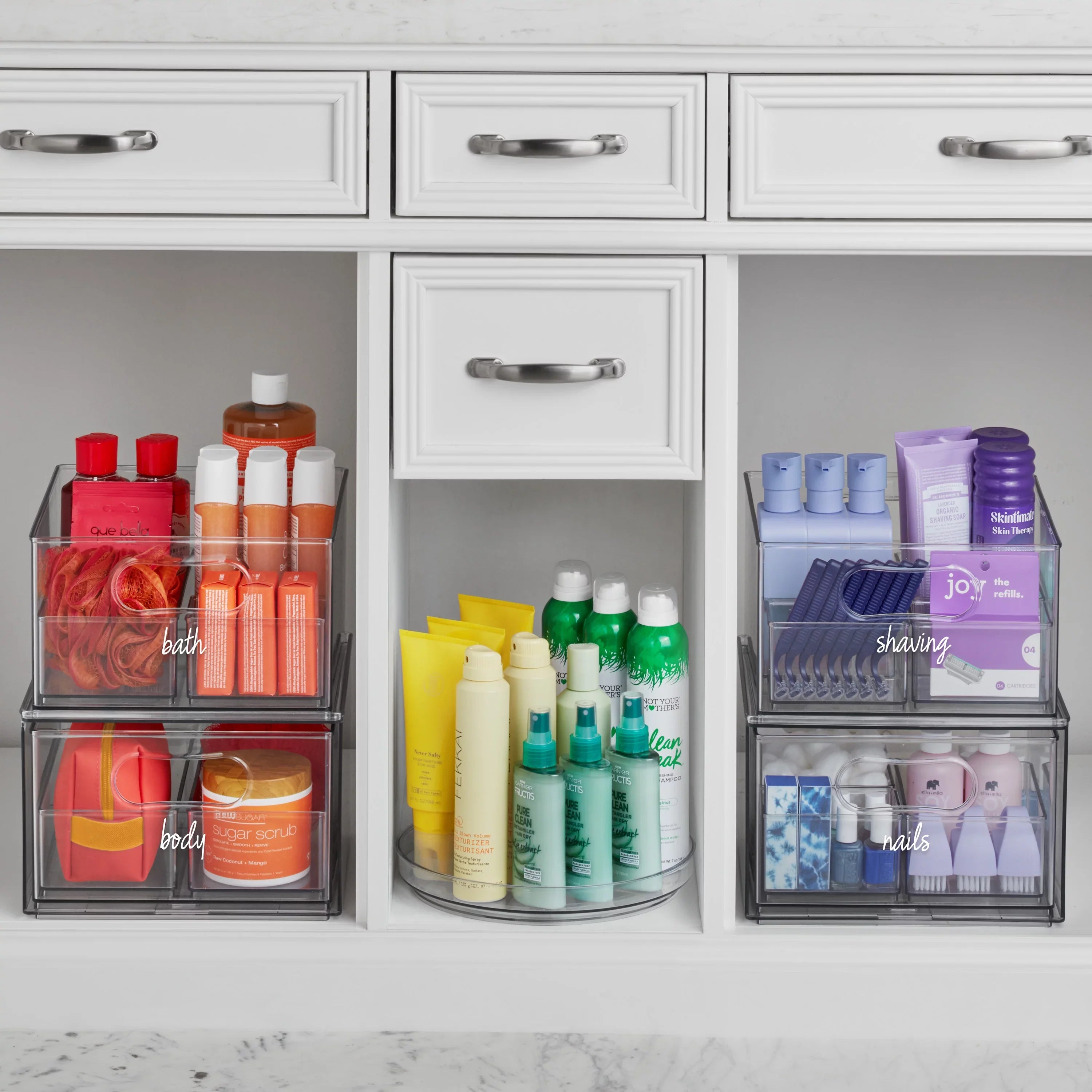 Home Storage The Piece 17 Clear Modular Edit Bath Plastic Edit, System