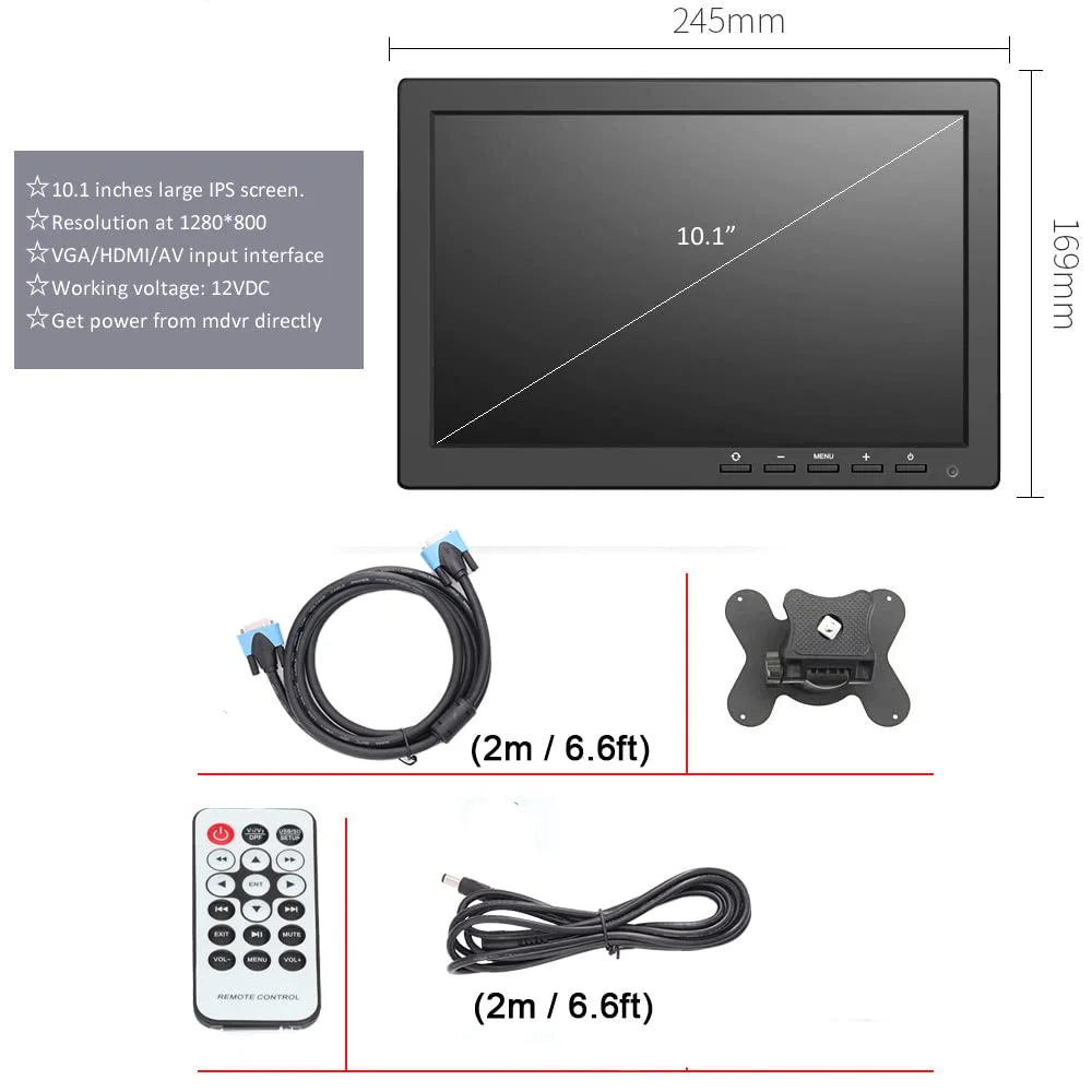 Cameras Recorder 1080P Car Mobile Remote JOINLGO DVR Large on WiFi View 4G Phone Mini Video for Car HD Screen PC GPS 10" 8-CH Truck/RV/Bus MDVR System Vehicle with AHD Backup DVR Camera Angle Monitor