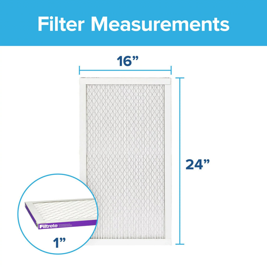 12, Reduction, Filters MPR 4 16x24x1 Air MERV Allergen Filter, Filtrete 1500 Advanced