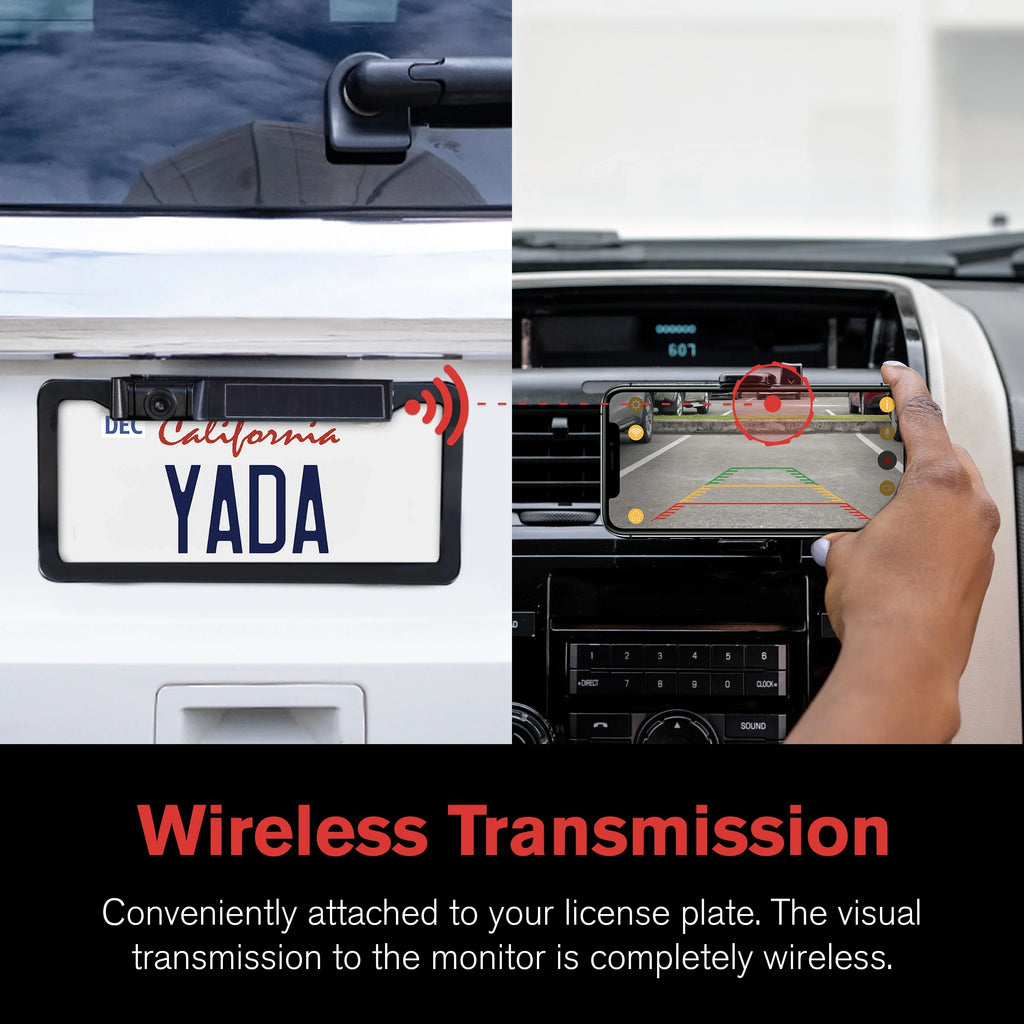 Solar 1080P Backup Wi-Fi Black Charging, Installation, App Controlled Powered Easy Compatible, and Wireless YADA Phone, via Bluetooth Portable HD Full Camera, Wireless Universally on