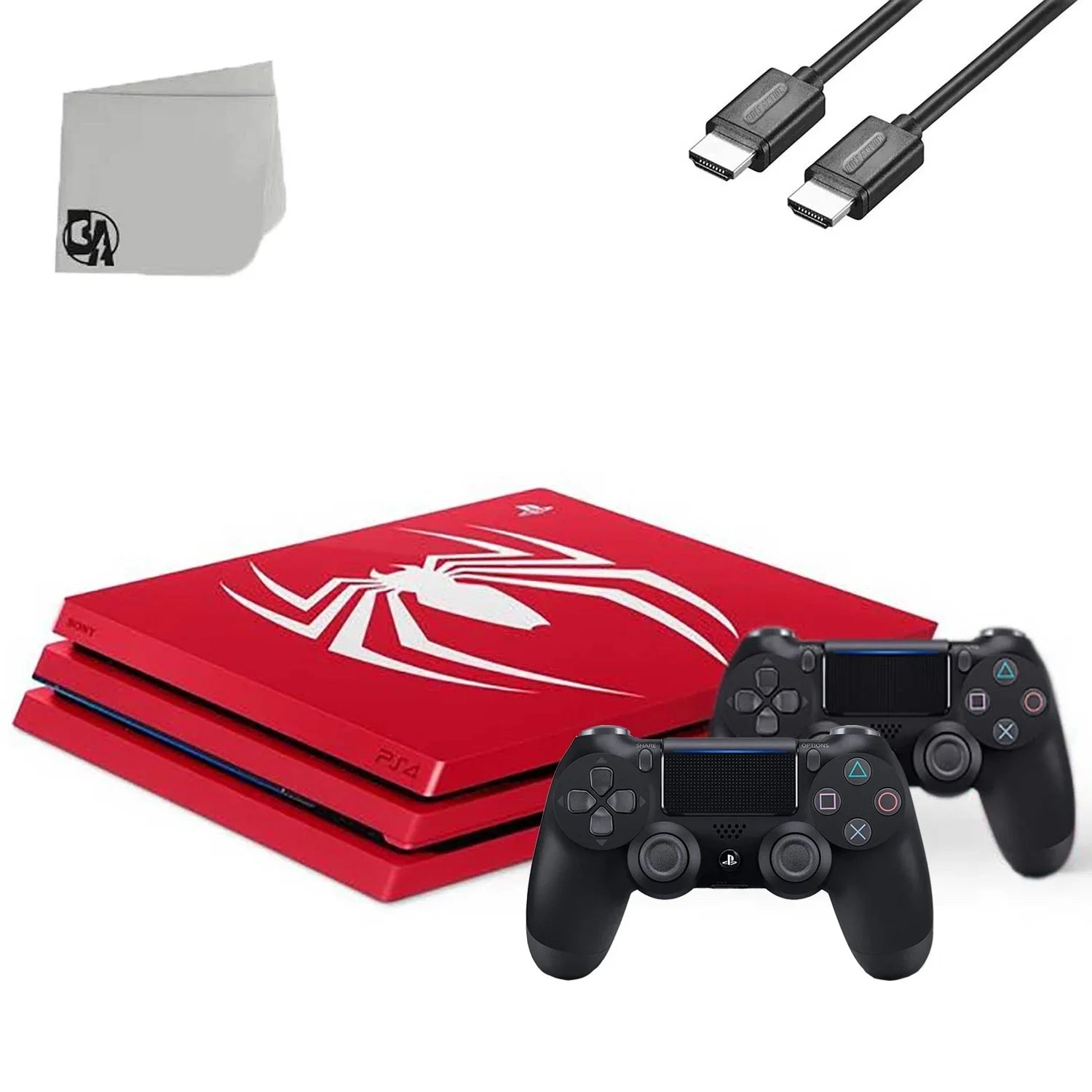 PlayStation + Console Sony New Bundle BOLT HDMI Pro Edition Cable Limited Gaming Spider-Man With 2 Like AXTION 4 1TB Controller