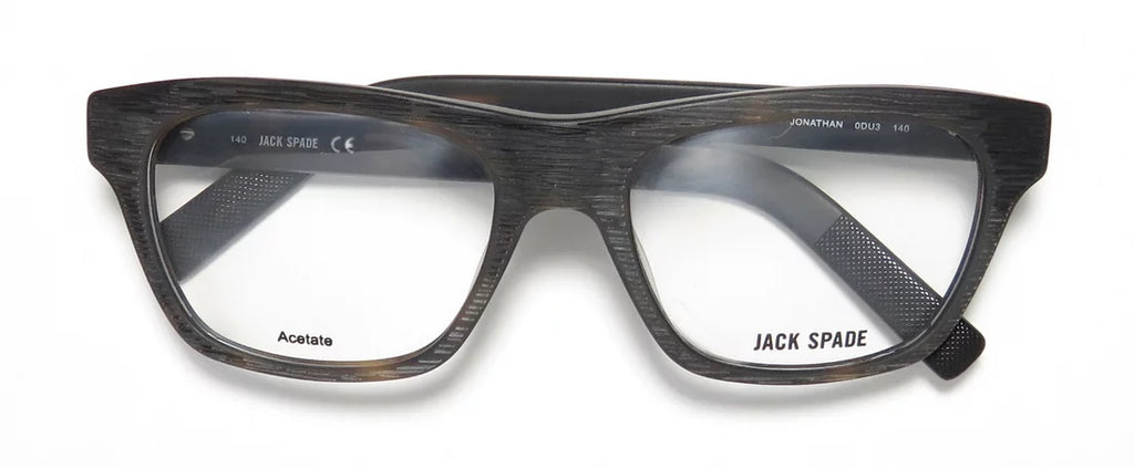 LENSES SPADE JACK FULL-RIM CLASSIC DESIGNER NEW MATTE DESIGN TORTOISE FRAME 53-18-140 COLLECTIBLE DEMO JONATHAN MENS/WOMENS UNISEX EYEGLASSES/EYEWEAR