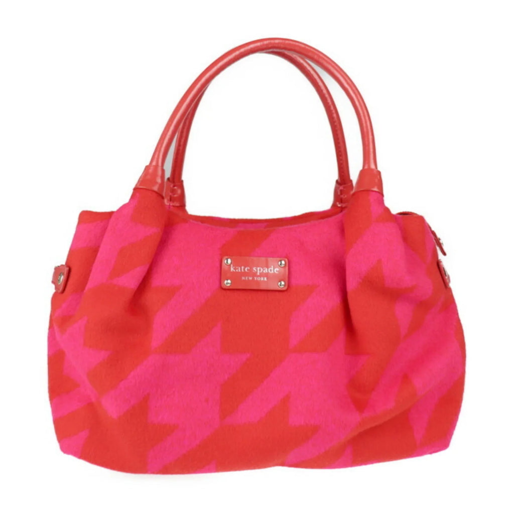 red Pre-Owned Spade handbag tote felt pink leather Kate bag spade (Good)