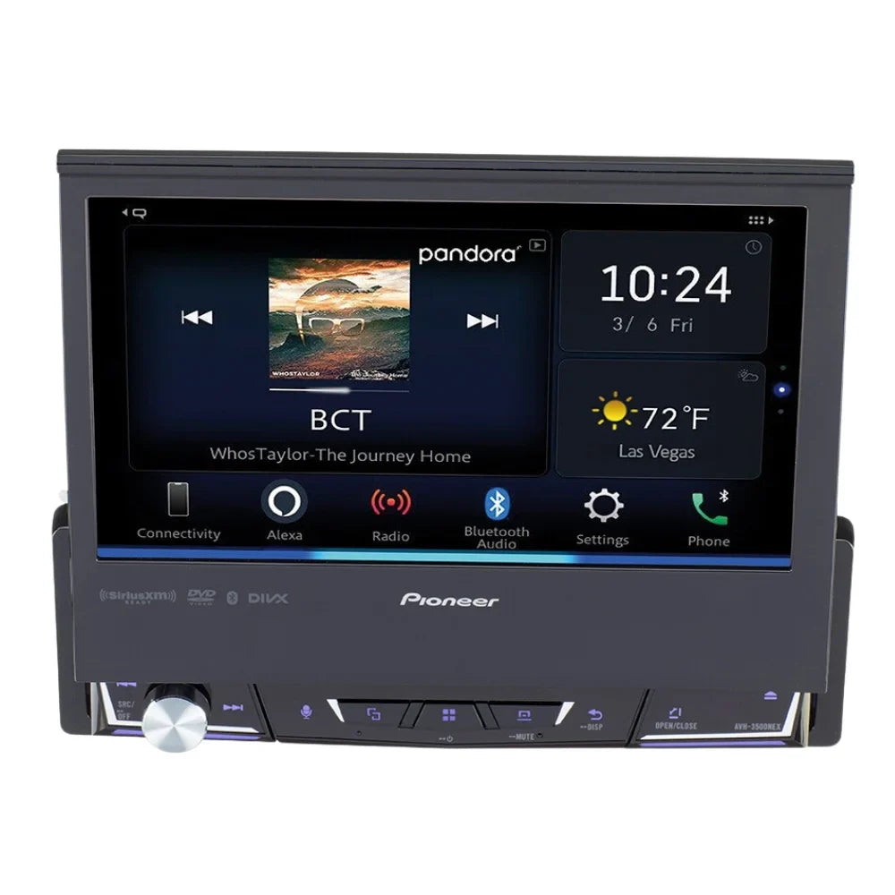DVD w/ Bluetooth AVH-3500NEX Bullet Multimedia & Pioneer 6.8" Camera Receiver New