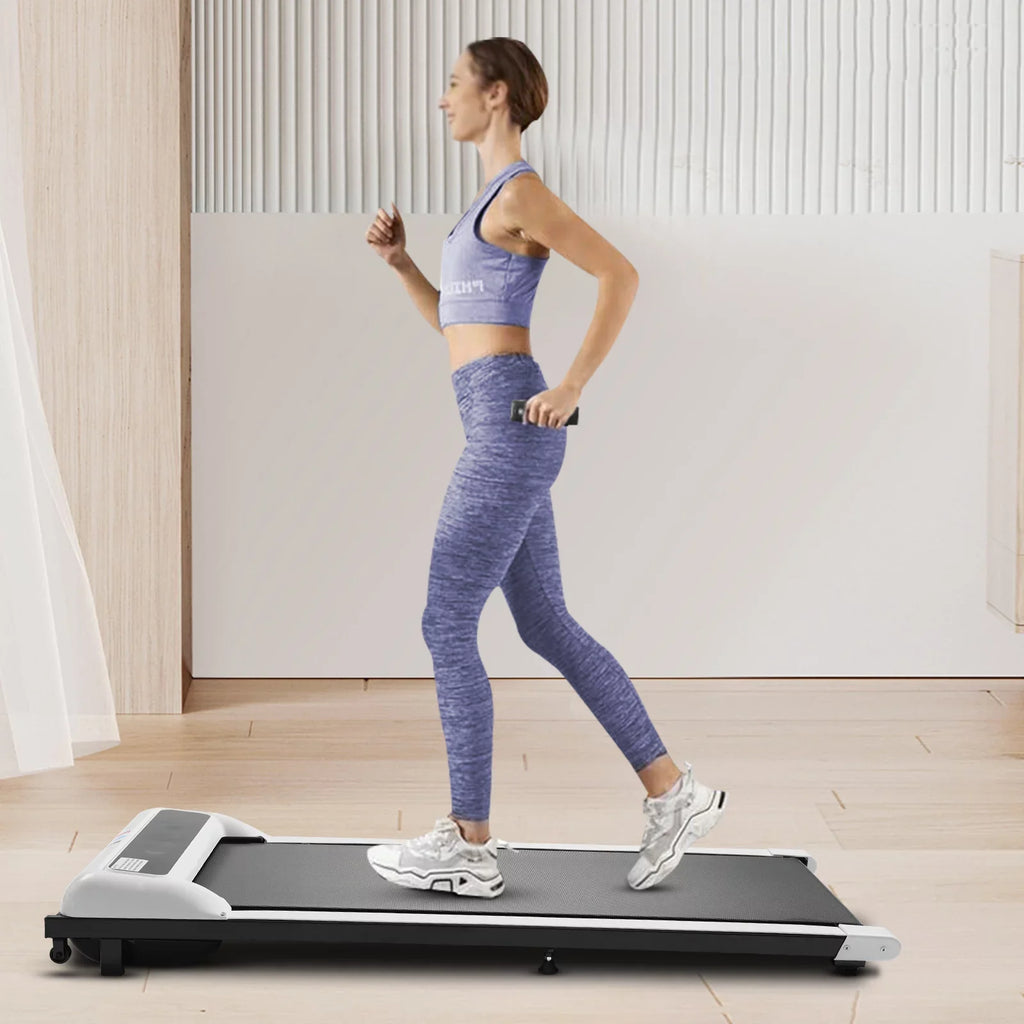 Control Jogging 2 Pad Home Remote Under Electric ZhdnBhnos Fitness Walking Treadmill in Portable Desk 600W 2.25HP Motorized 1 Running Machine