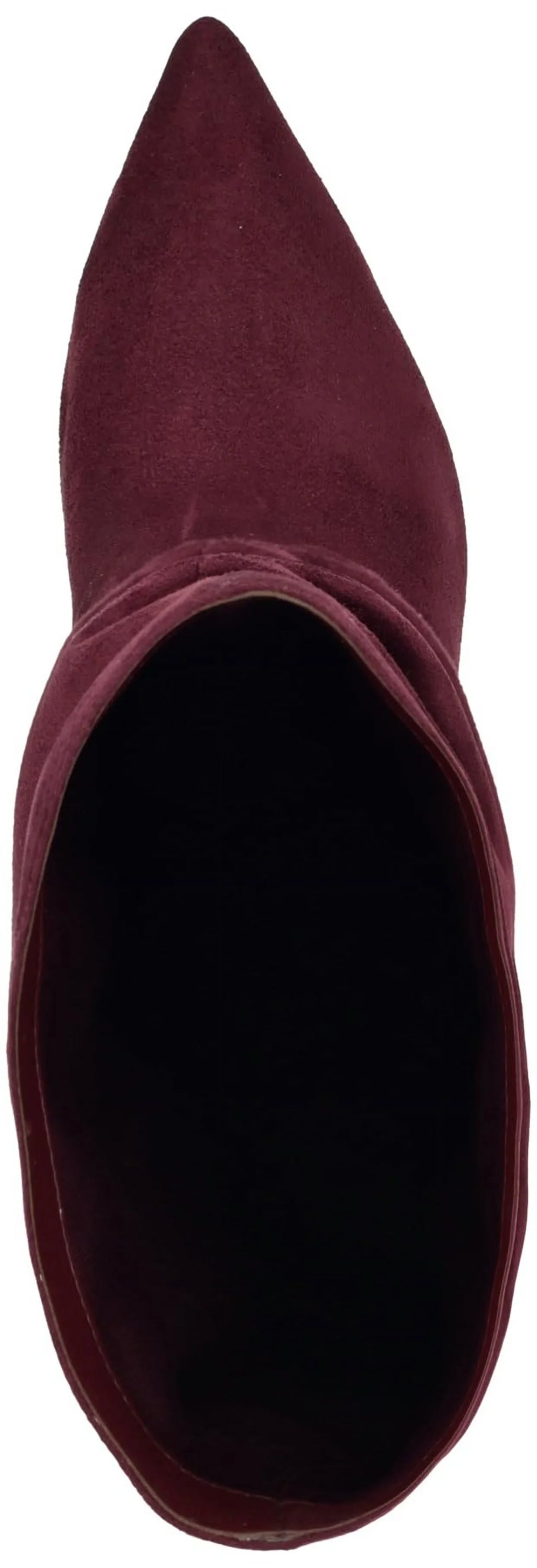 9, Calf Mycki Stiletto Boot 600 Heeled Mid Nine West Wine Women's