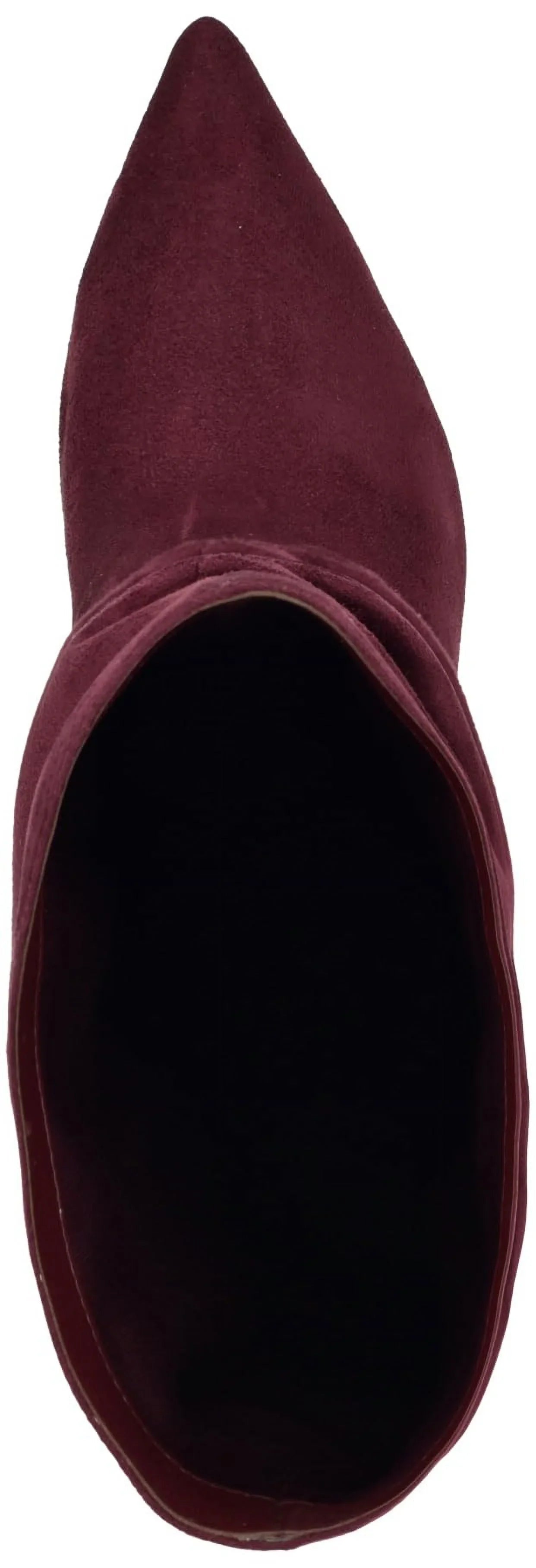 9, Calf Mycki Stiletto Boot 600 Heeled Mid Nine West Wine Women's