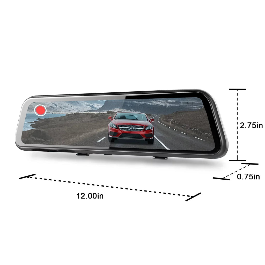 Dash Front Rexing PRO M1 and Rear 10" cam Mirror 2K