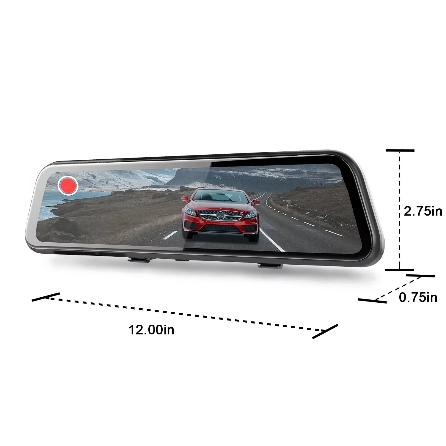 Dash Front Rexing PRO M1 and Rear 10" cam Mirror 2K