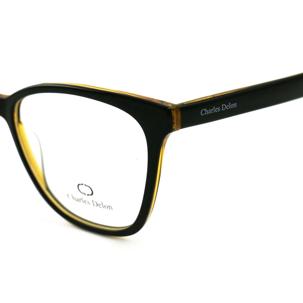 Eyeglasses Charles Cat Delon by 54 142 Black/Gold Womens Frames 18 Eye
