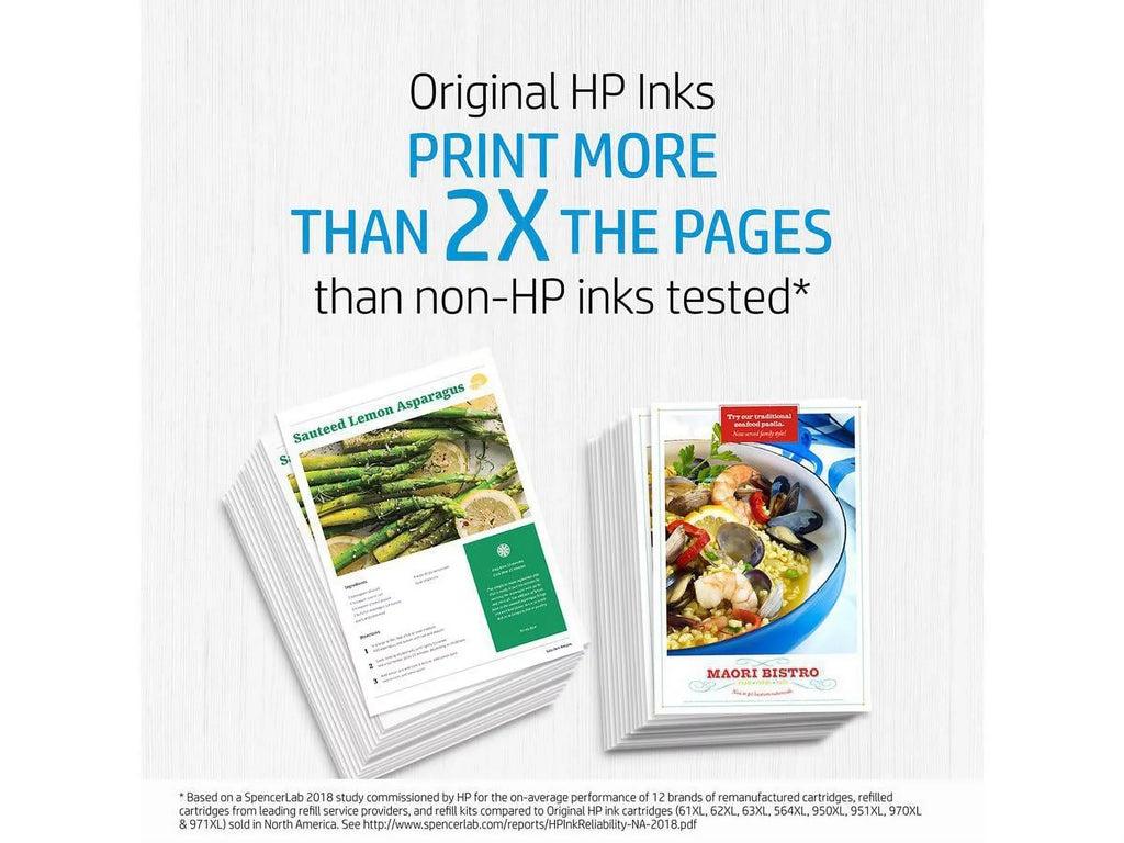 Yellow Black 952 952xl N9K27AN Combo Original (N9K28AN) Magenta, HP color Standard F6U19AN and Cyan,
